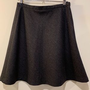 J Crew Mini Grey Wool Flared Skirt- Sz 4.